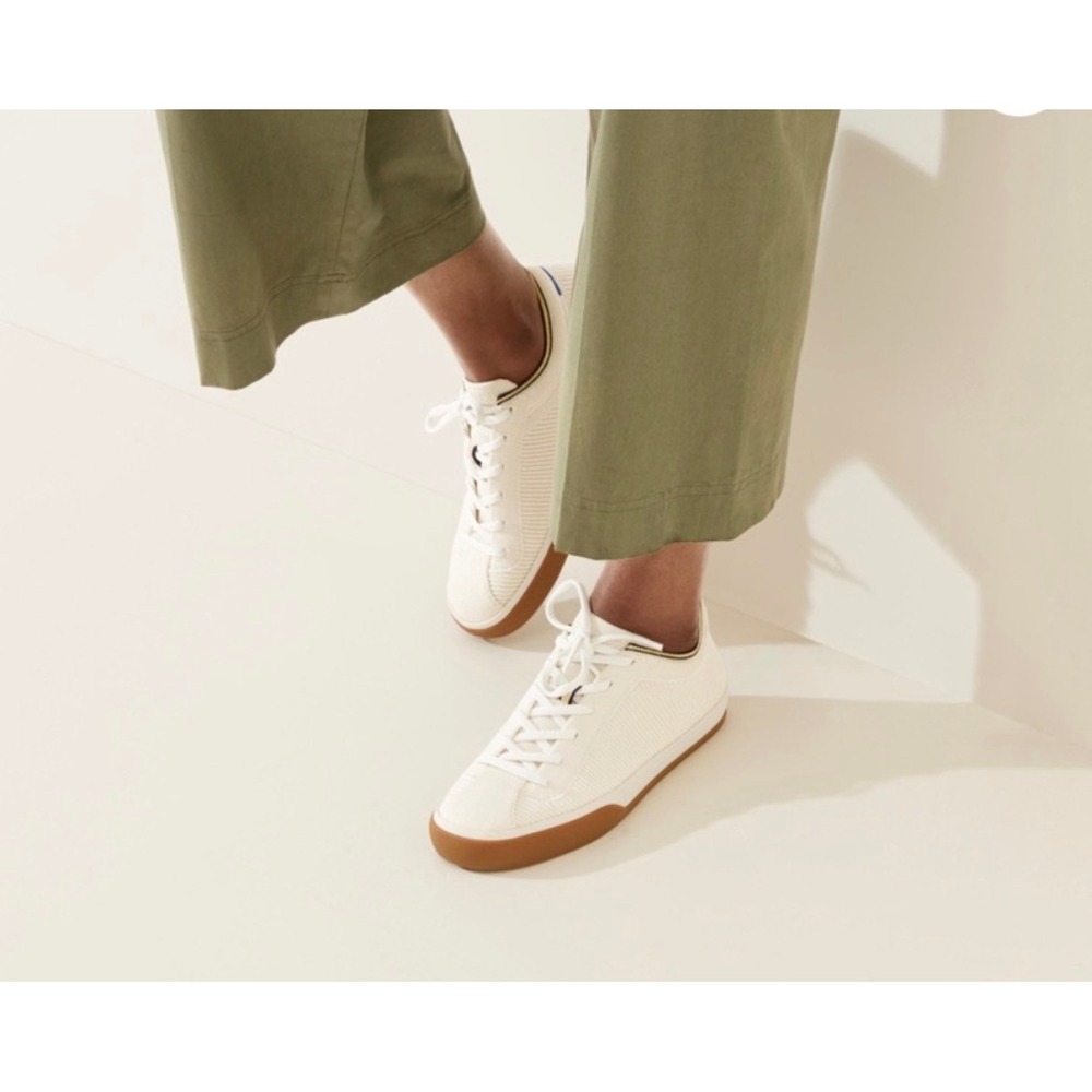 Rothy's Women's Size 9 The Lace Up Vanilla Sneaker in Original Box Runs Small - Picture 2 of 10